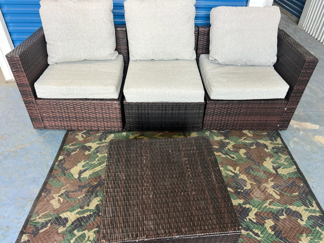 Wicker Outdoor Furniture Set with Cushions