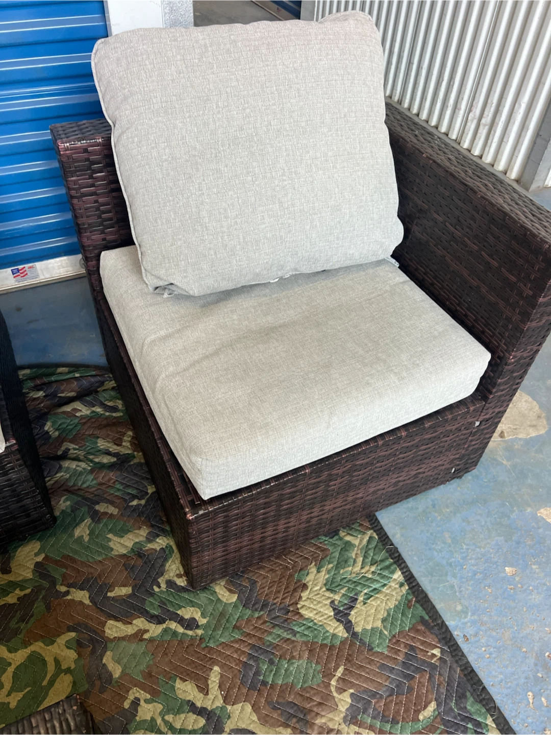 Wicker Outdoor Furniture Set with Cushions - photo 4