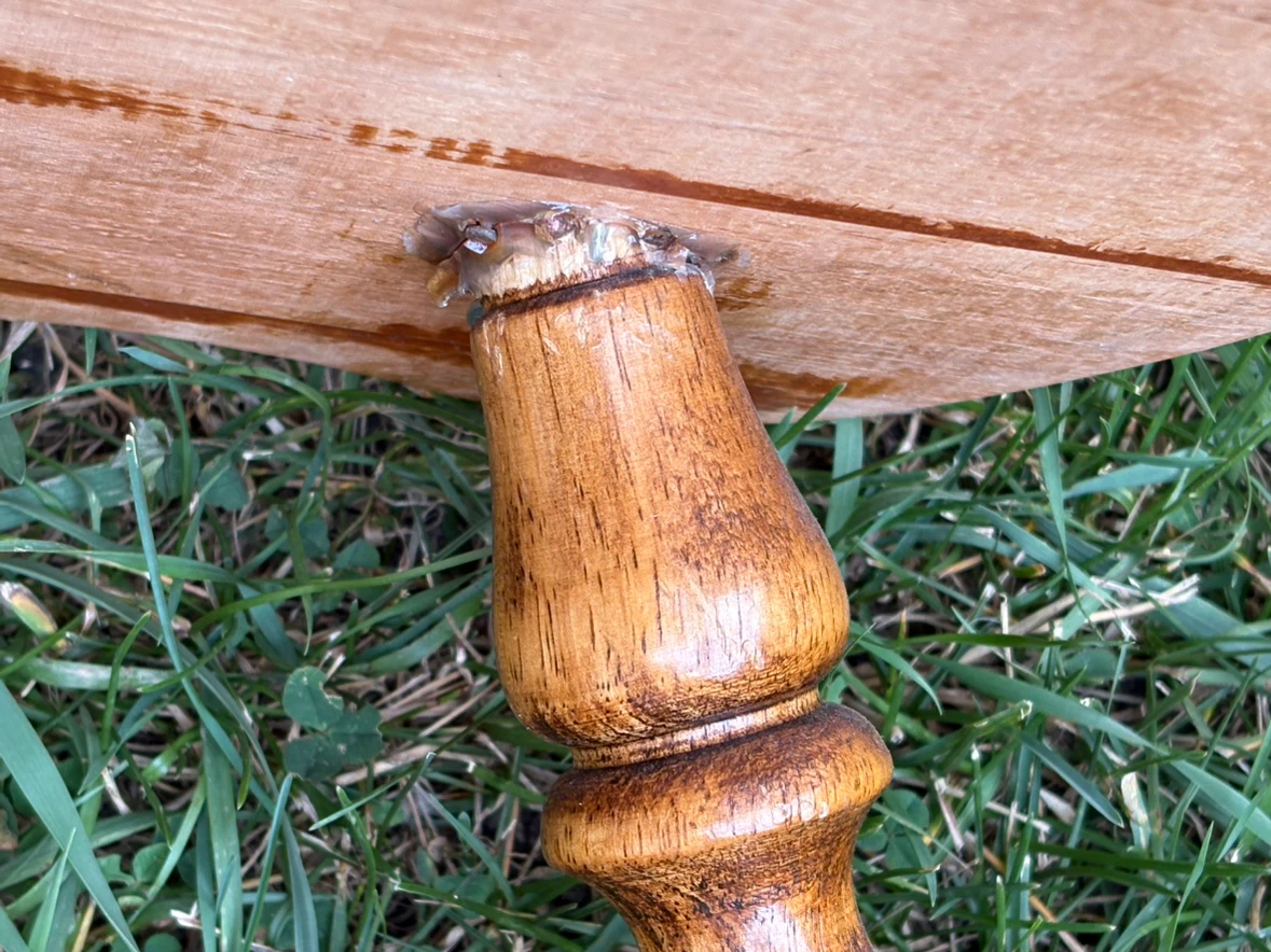 Wooden Dining Chair with Carved Detail - photo 3