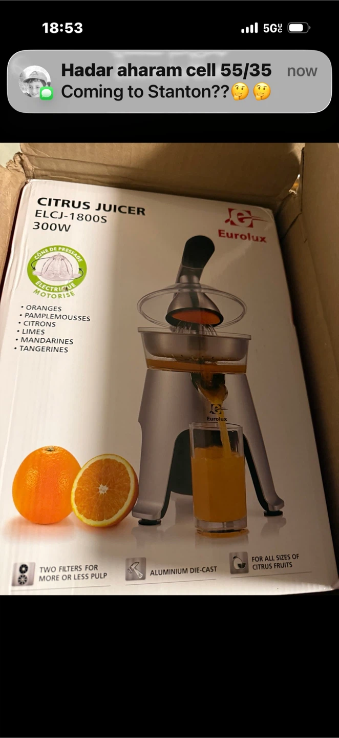 Eurolux Citrus Juicer was $180ELCJ-1800S