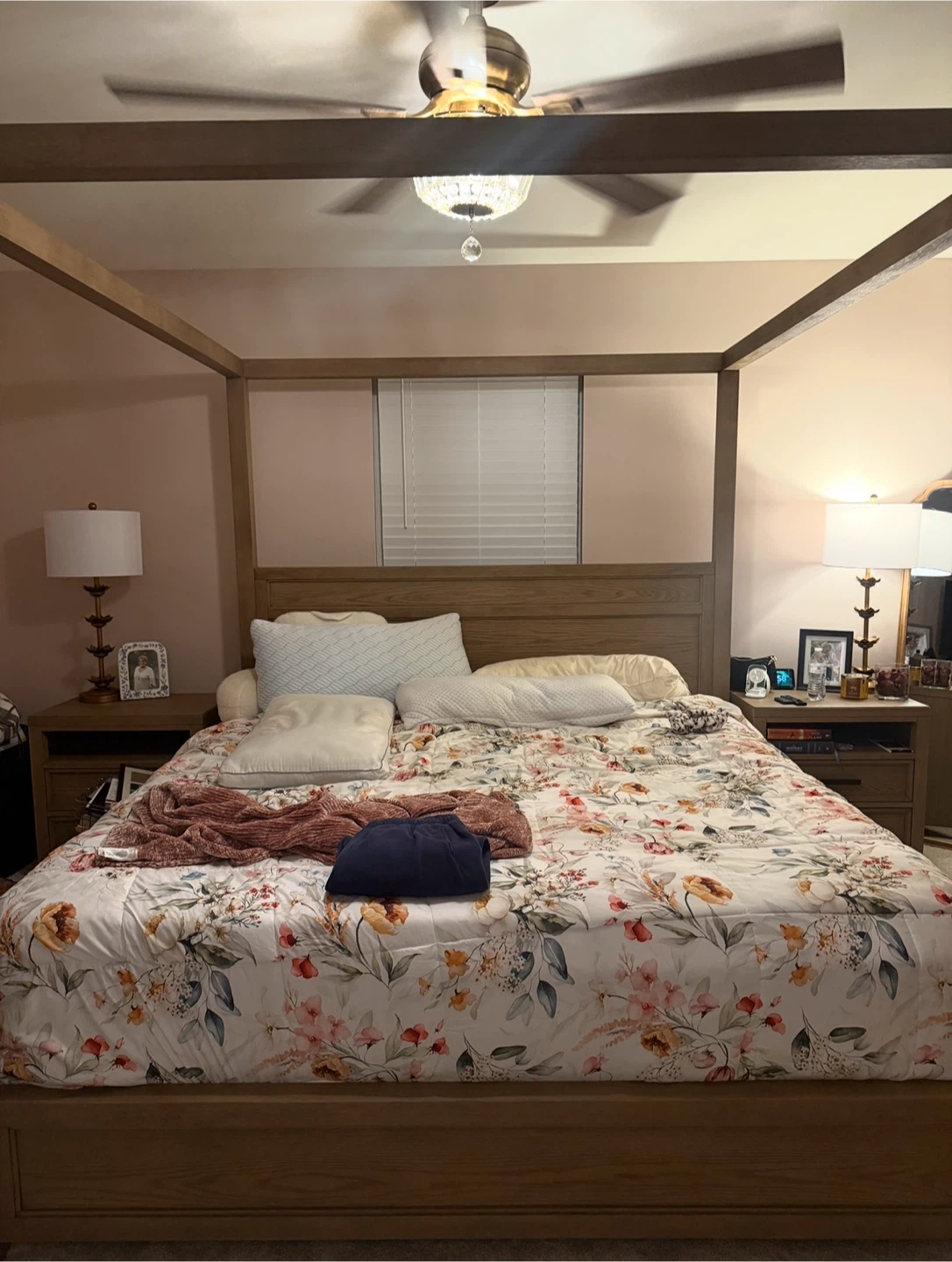 Wooden Canopy Bed Frame