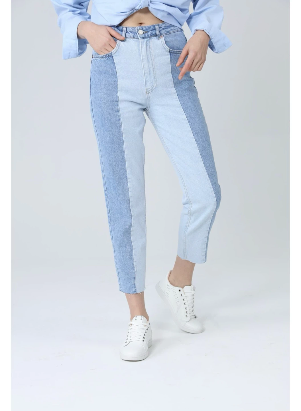 Colour Block Denim Jeans ( 38 ) - photo 2