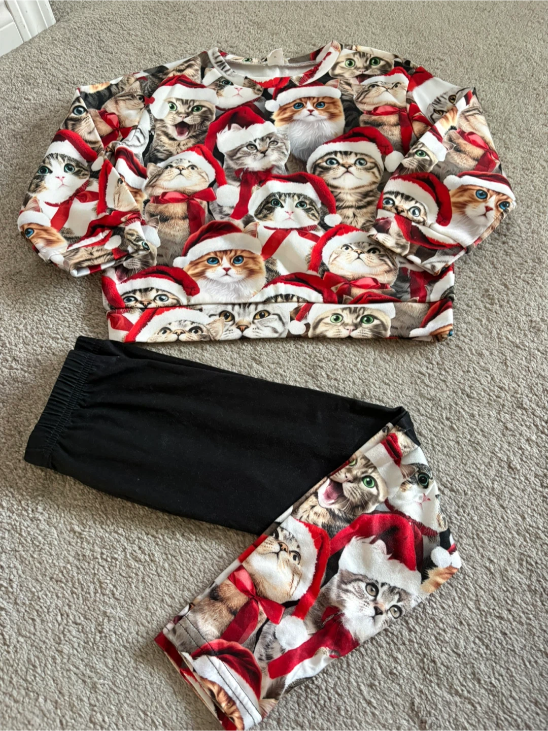 Shein girls Cat Christmas outfit - Size 6Y - photo 2