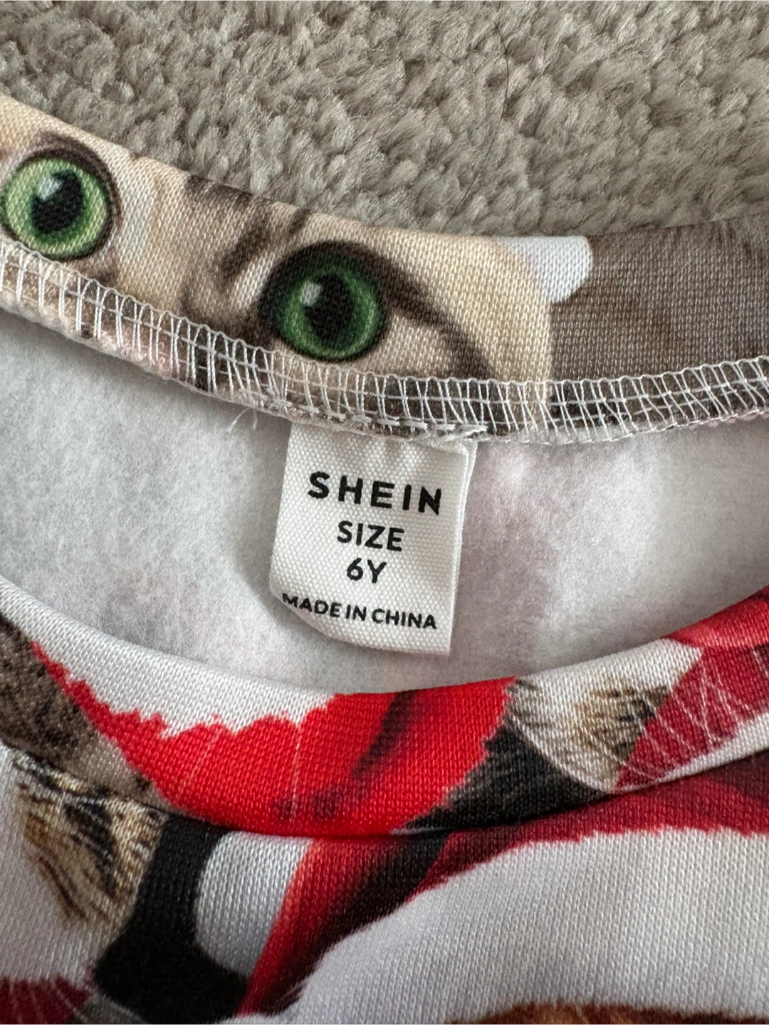 Shein girls Cat Christmas outfit - Size 6Y - photo 5