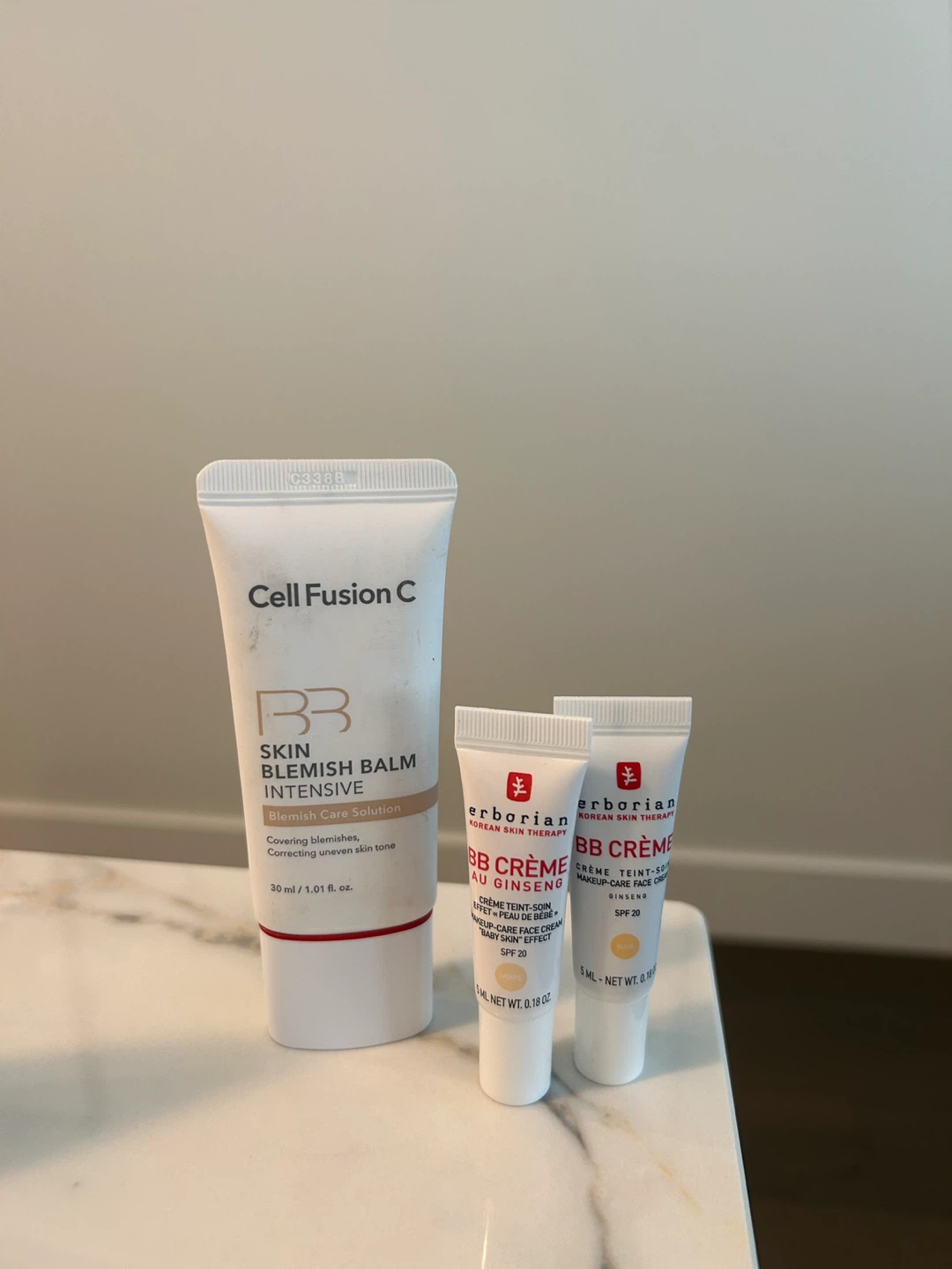 Cell Fusion C & Erborian BB Creams