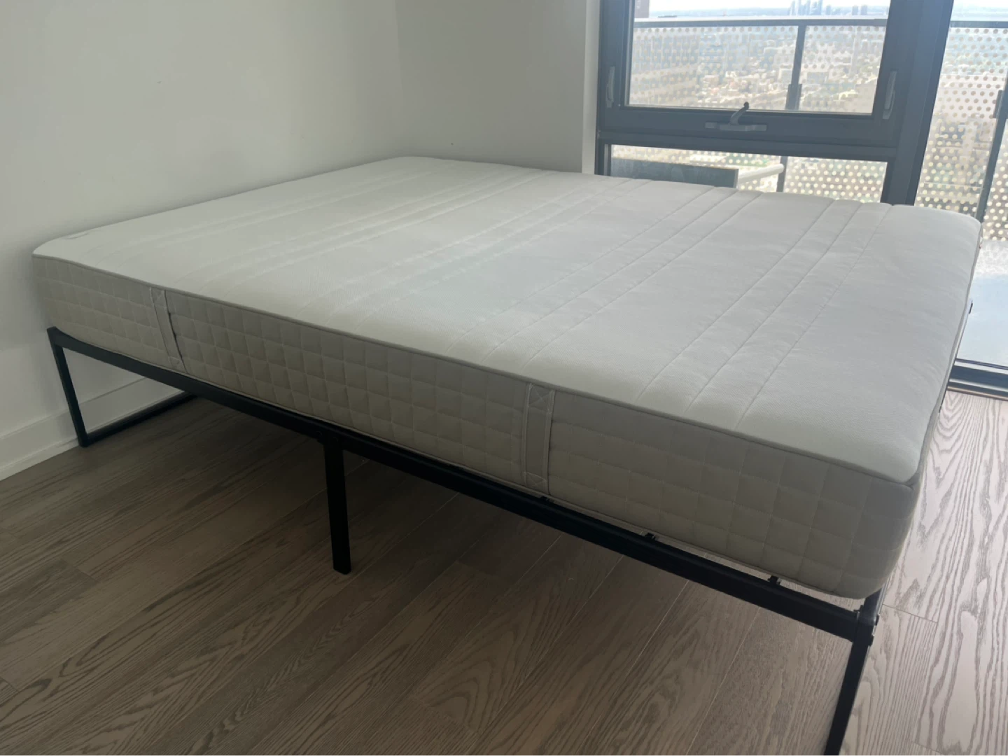 IKEA queen sized  99/100 new White Mattress