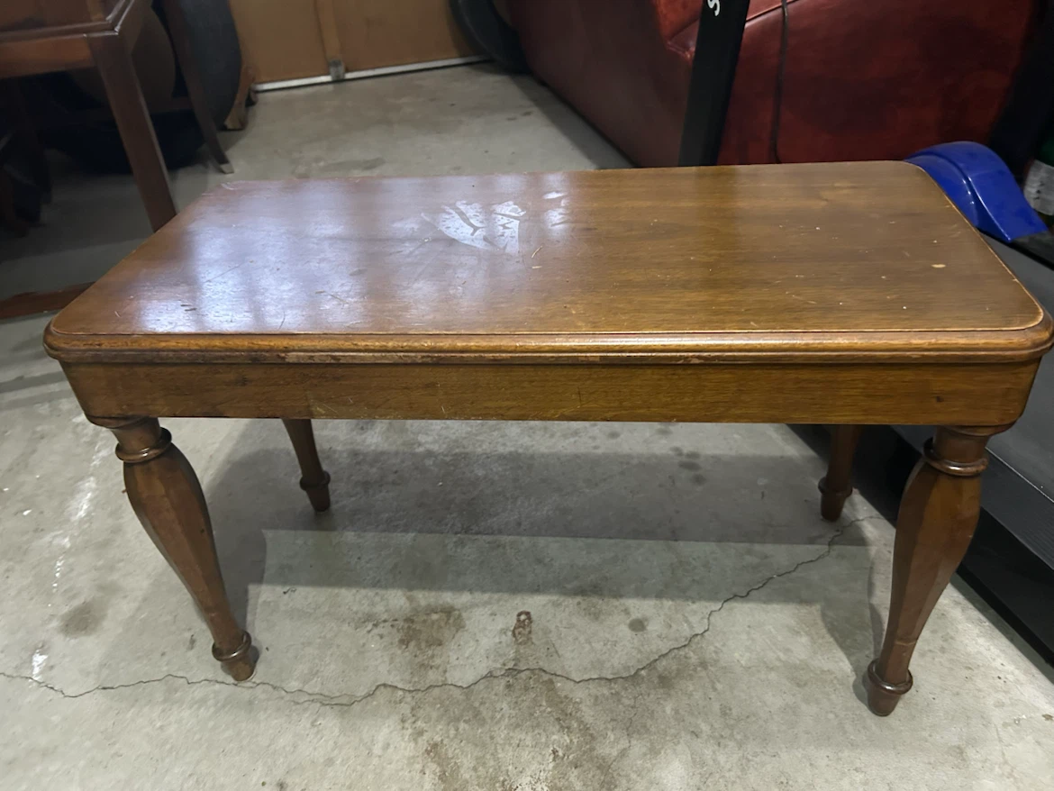 Vintage Wooden Storage Bench