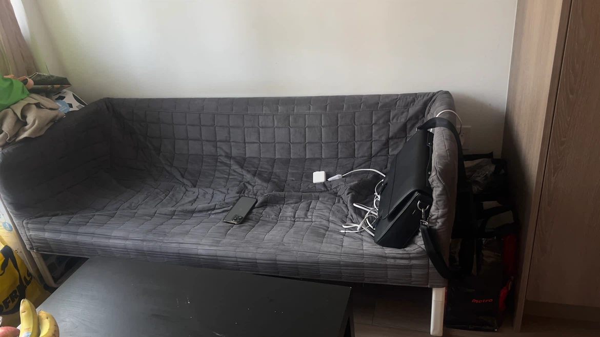 Grey Sofa Couch - photo 2
