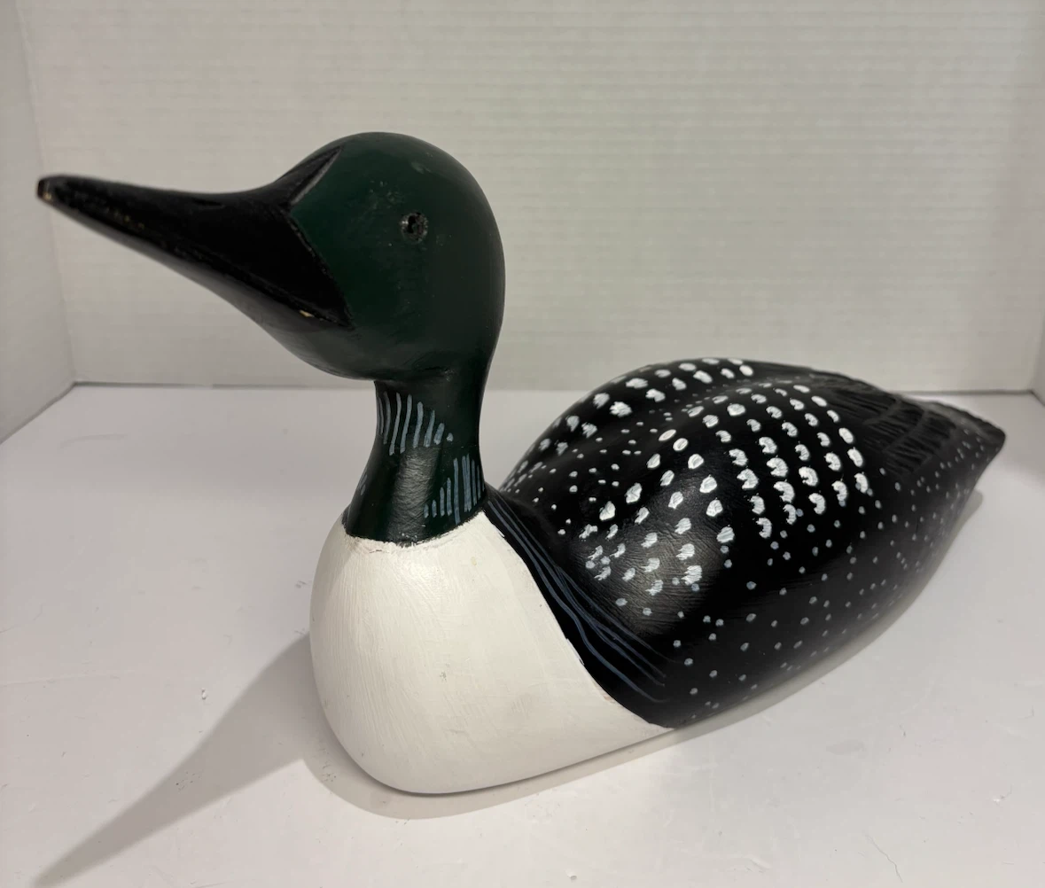 Carved Wooden Loon Figurine 2004