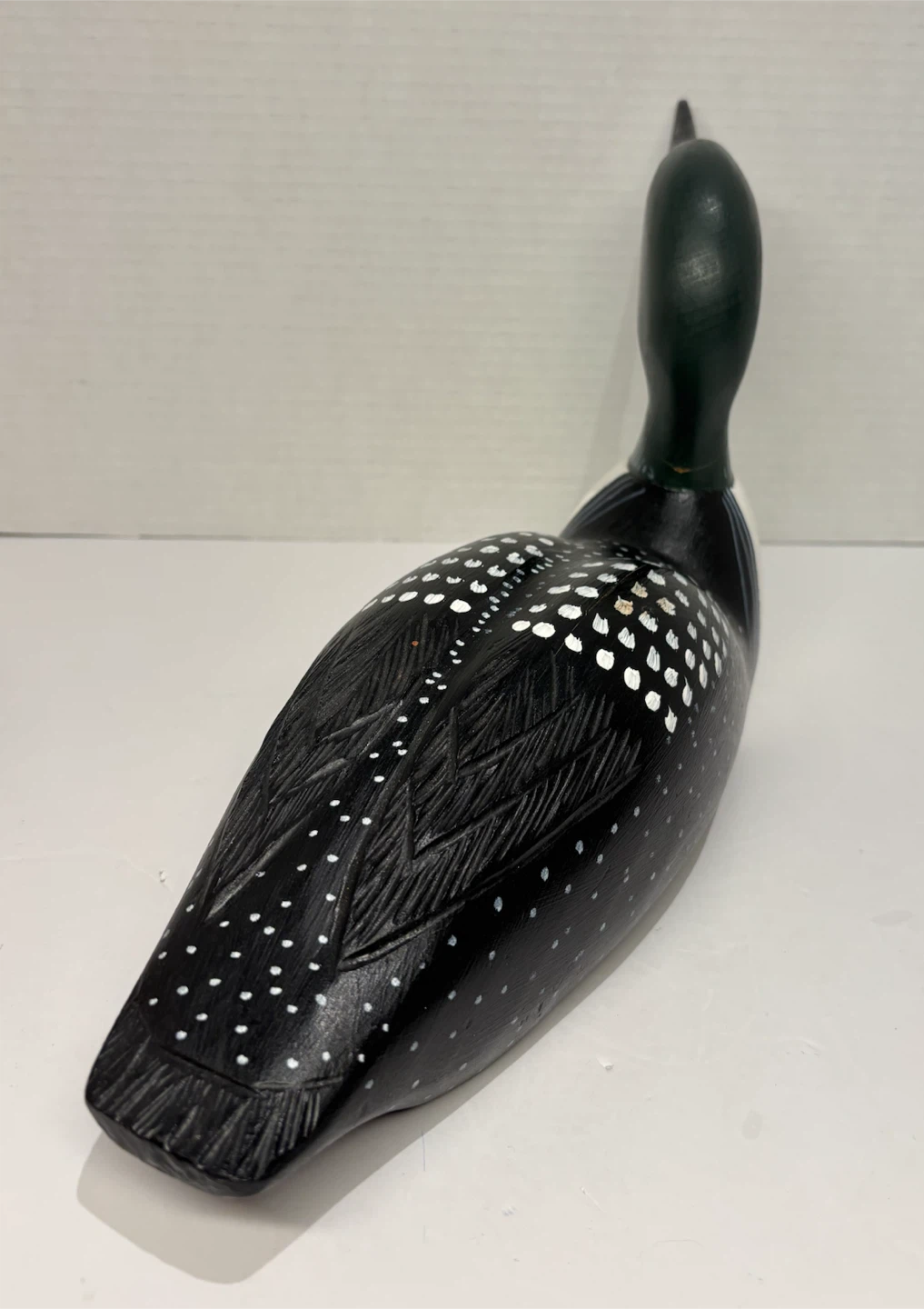 Carved Wooden Loon Figurine 2004 - photo 4