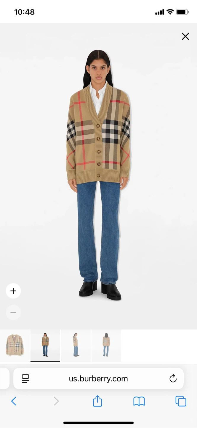 Burberry Check Cardigan - photo 2