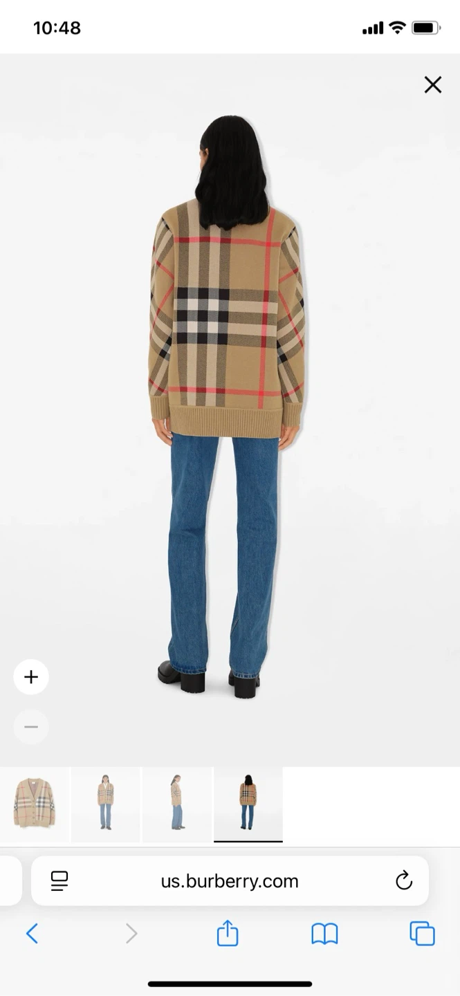 Burberry Check Cardigan - photo 3