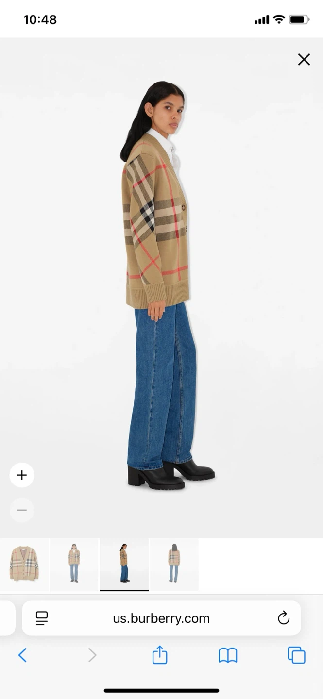 Burberry Check Cardigan - photo 4