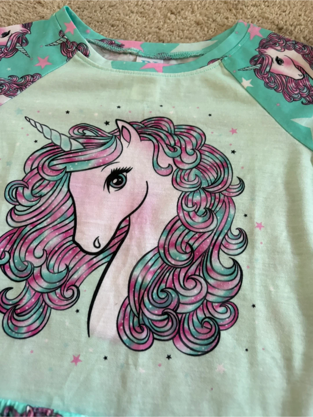 Childrens Place Girls Unicorn Pajama Set - photo 2