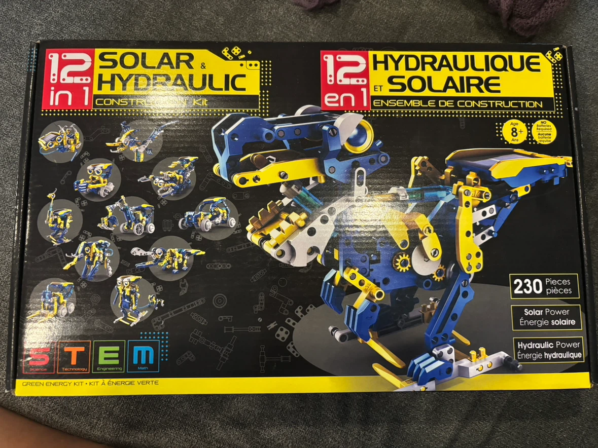 STEM 12-in-1 Solar & Hydraulic Construction Kit