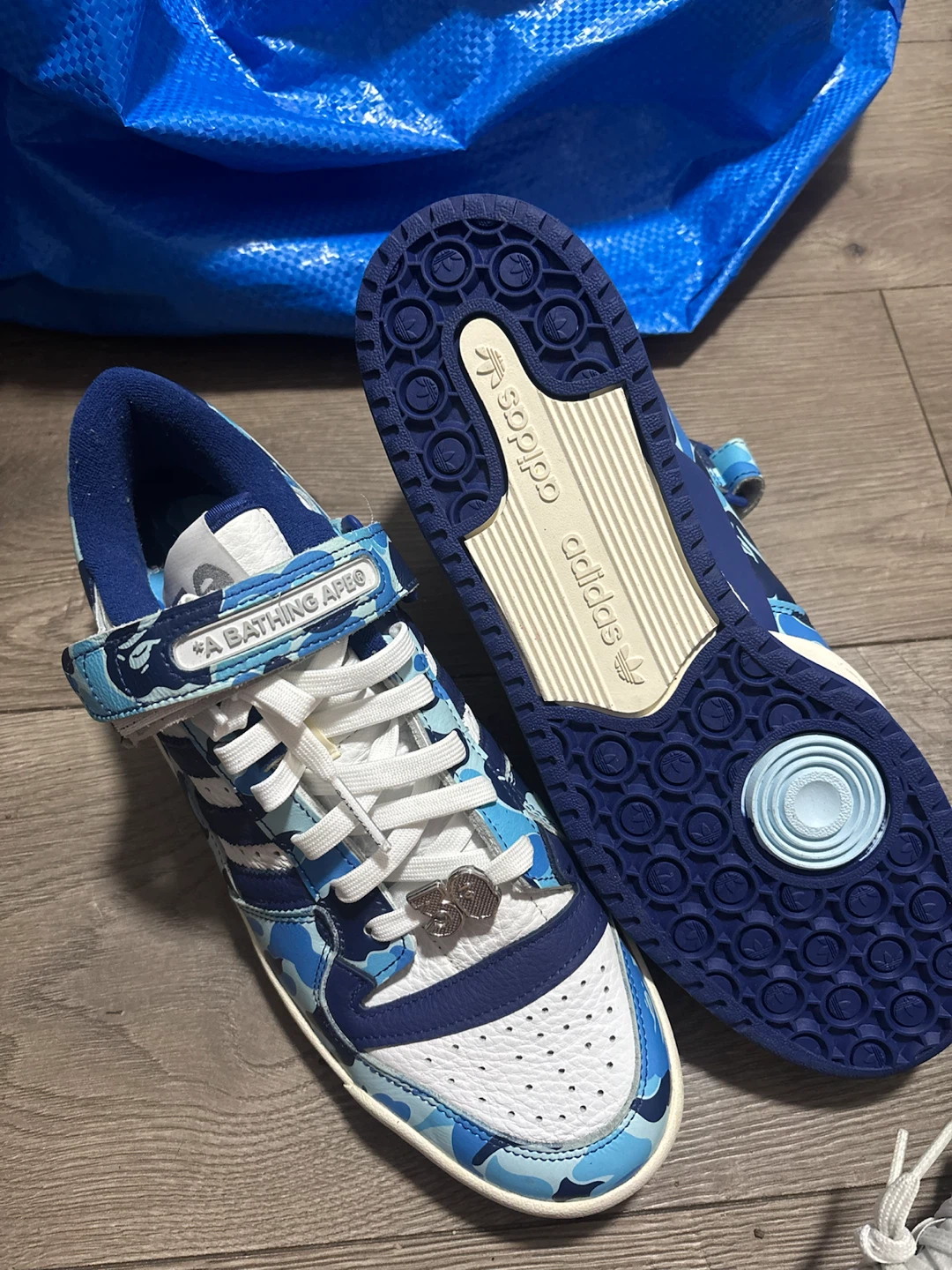 Adidas x BAPE Forum Low "50th Anniversary" Blue Camo