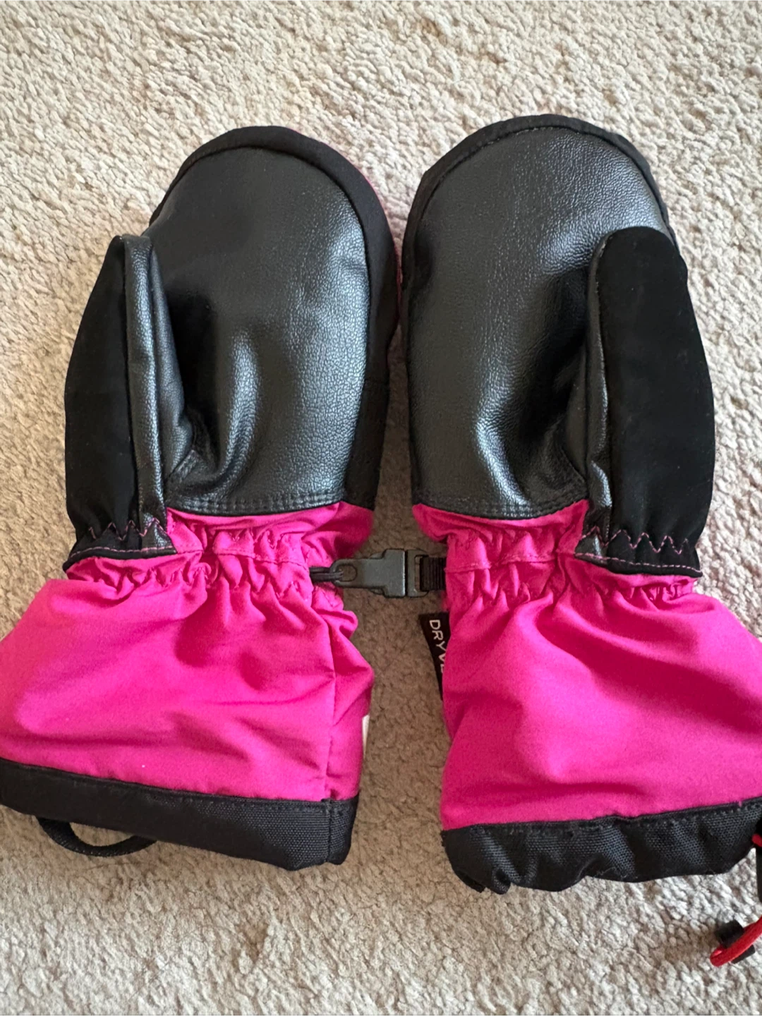 The North Face Pink Mittens - girls Size S - photo 2