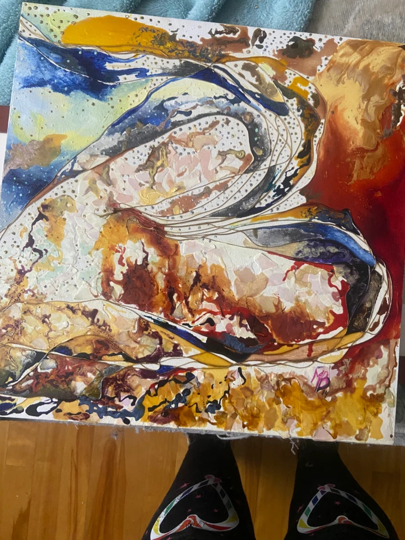 Peinture abstraite sur toile