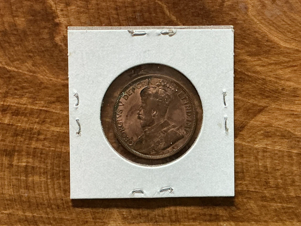 1917 Newfoundland One Cent Coin ! - photo 3