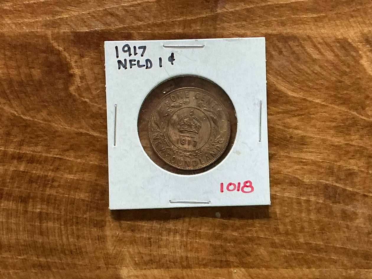 1917 Newfoundland One Cent Coin ! - photo 4