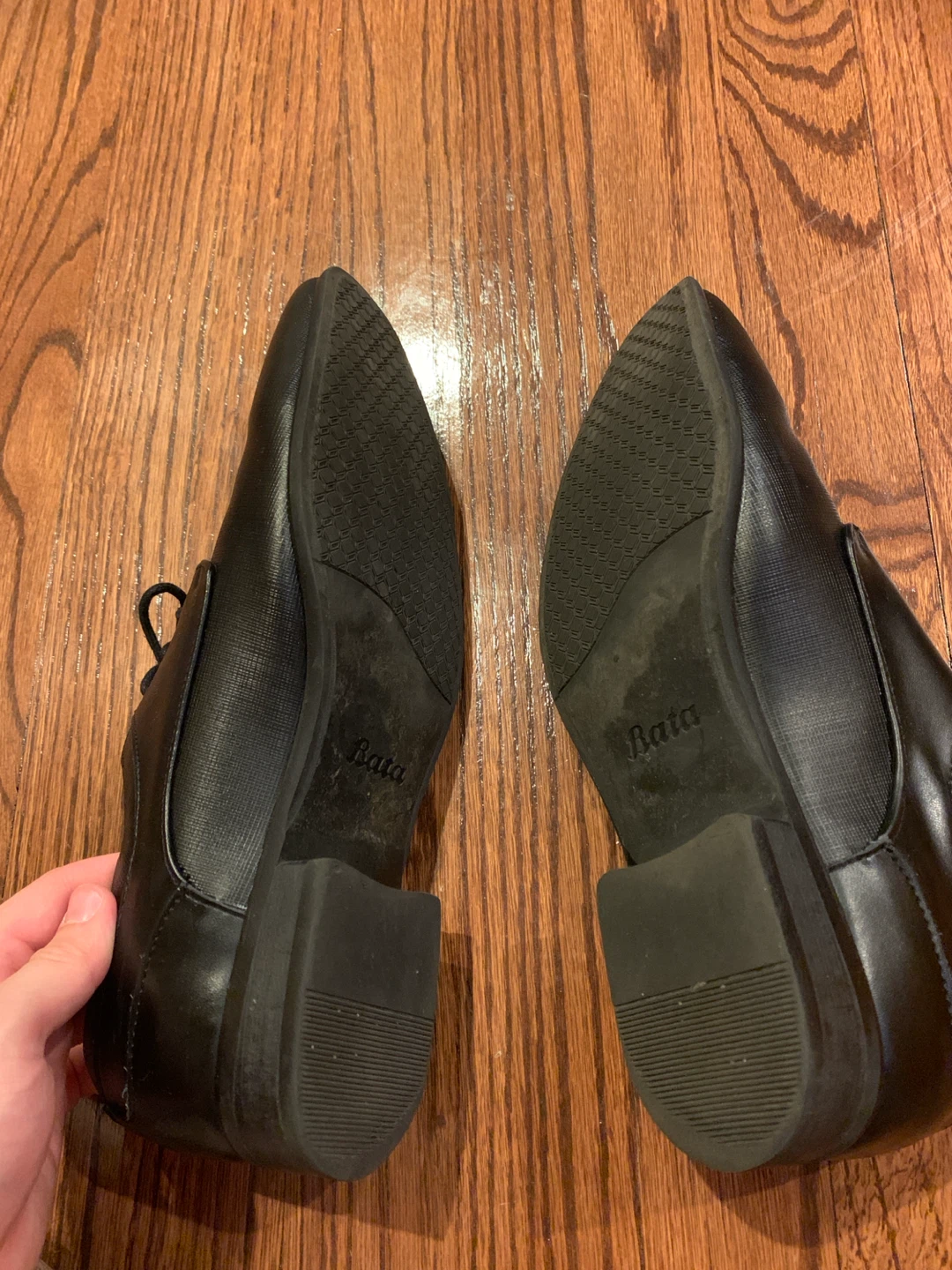 Black Dress Shoes - Men's (Bata - US 7.5/8, UK 7, EU 41) - photo 4