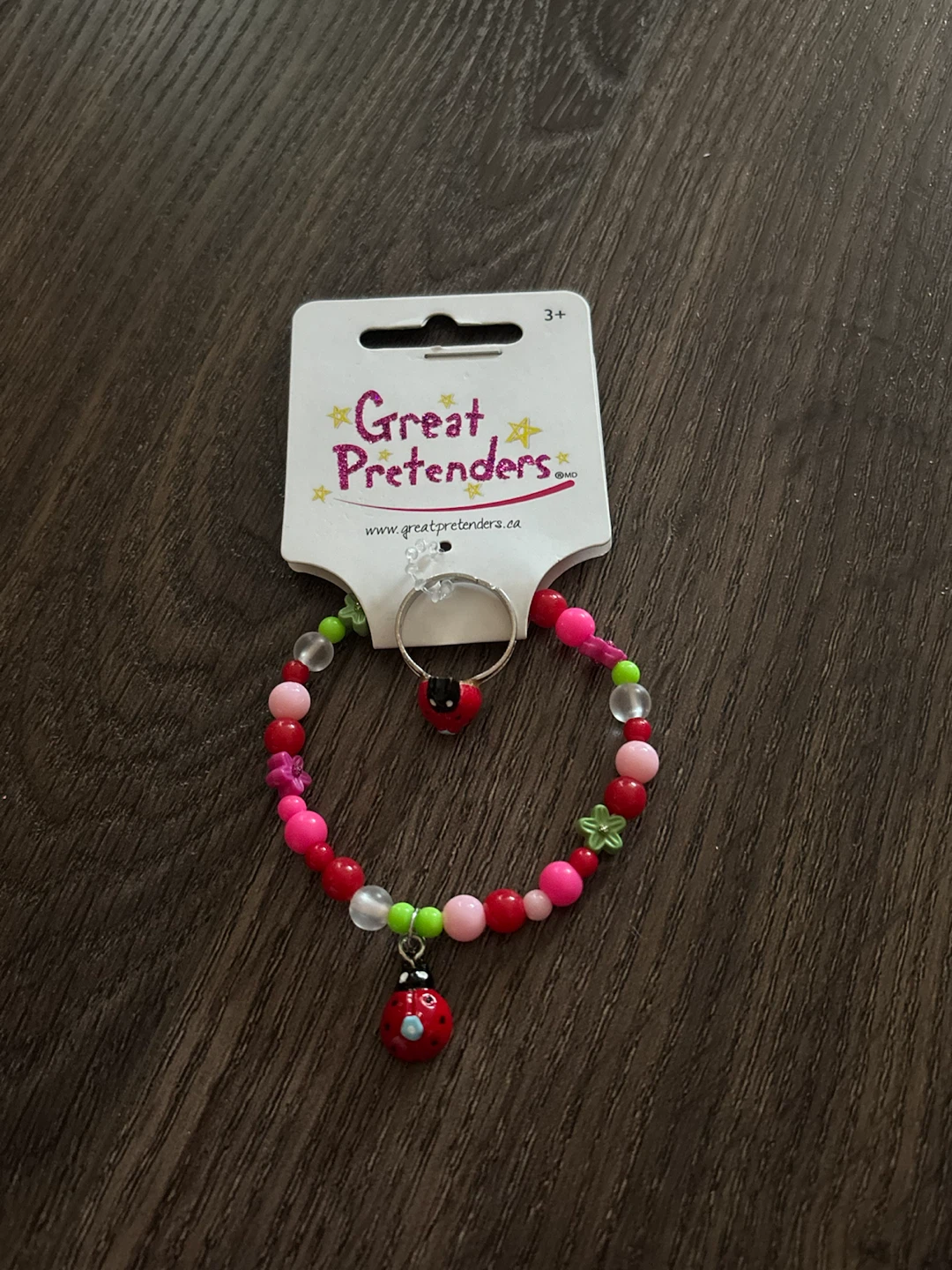 Ladybug Bracelet and Ring Set