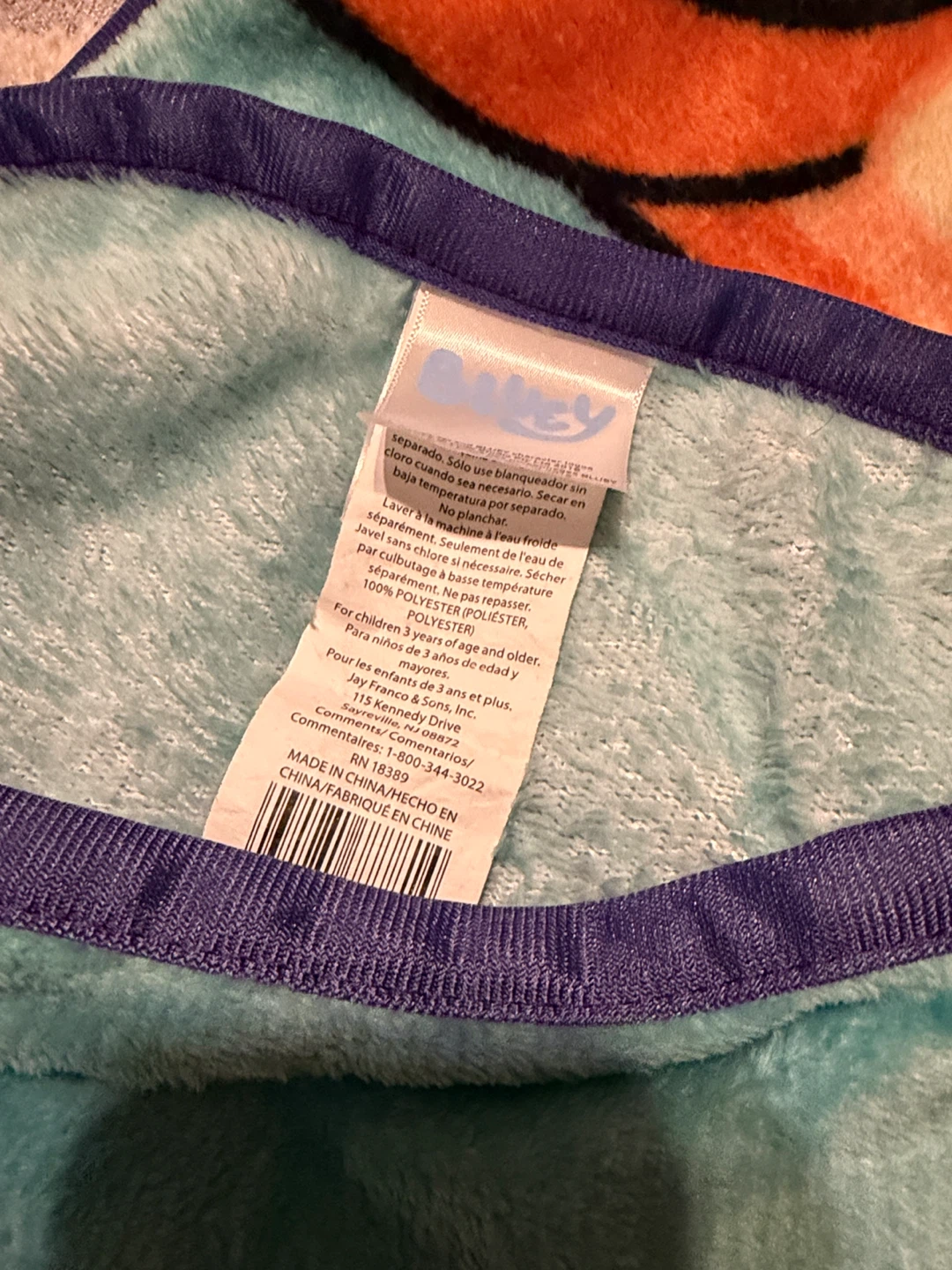 Bluey and Bingo Fleece Kids sized Throw Blanket - photo 2