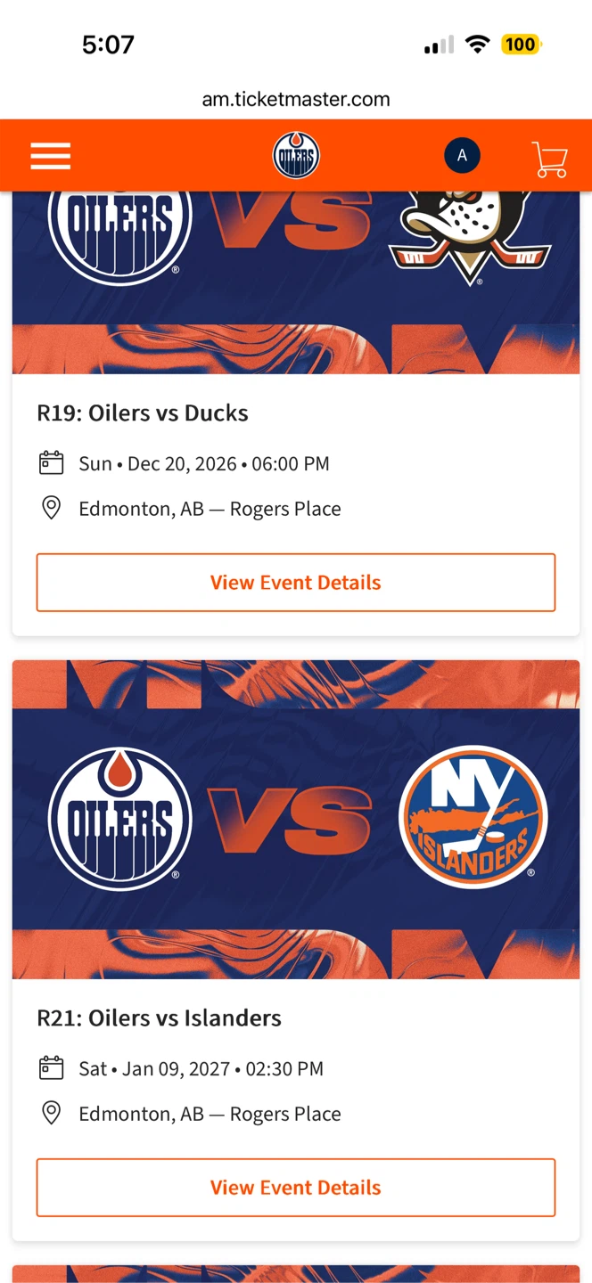 Edmonton Oilers Tickets - photo 4