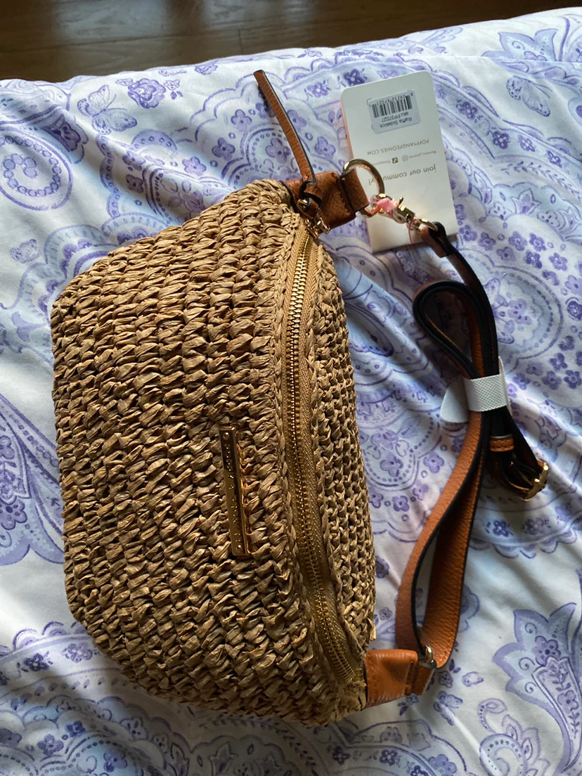 Poppy & Peonies Woven Belt Bag