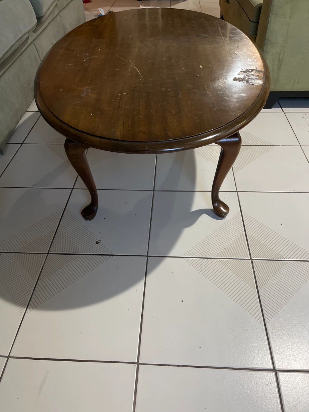 Oval Wood Coffee Table - photo 3