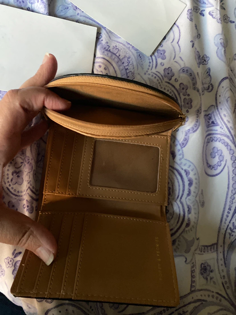Poppy & Peonies light Brown Wallet - photo 3