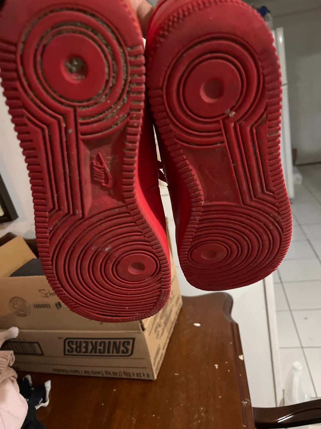 Nike Air Force 1 Red Sneakers - photo 5