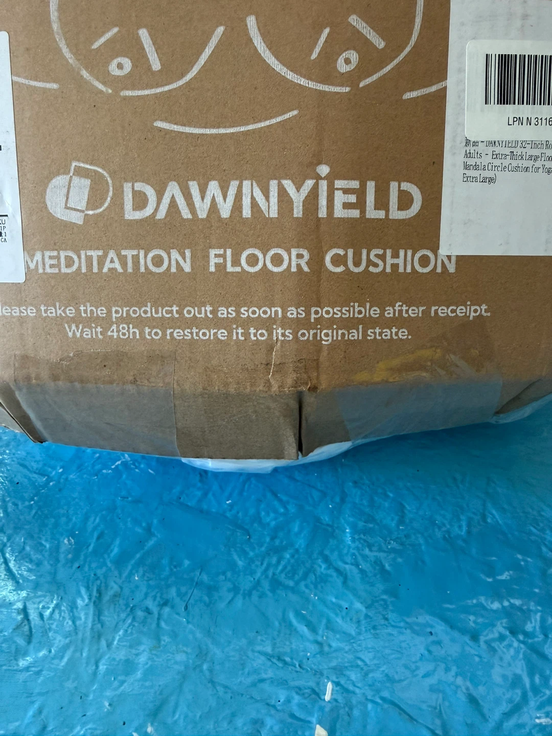 DAWNYIELD Meditation Floor Cushion - Warm Ivory
