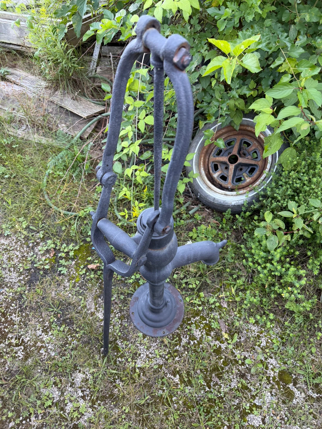 Vintage Cast Iron Hand Water Pump - photo 4