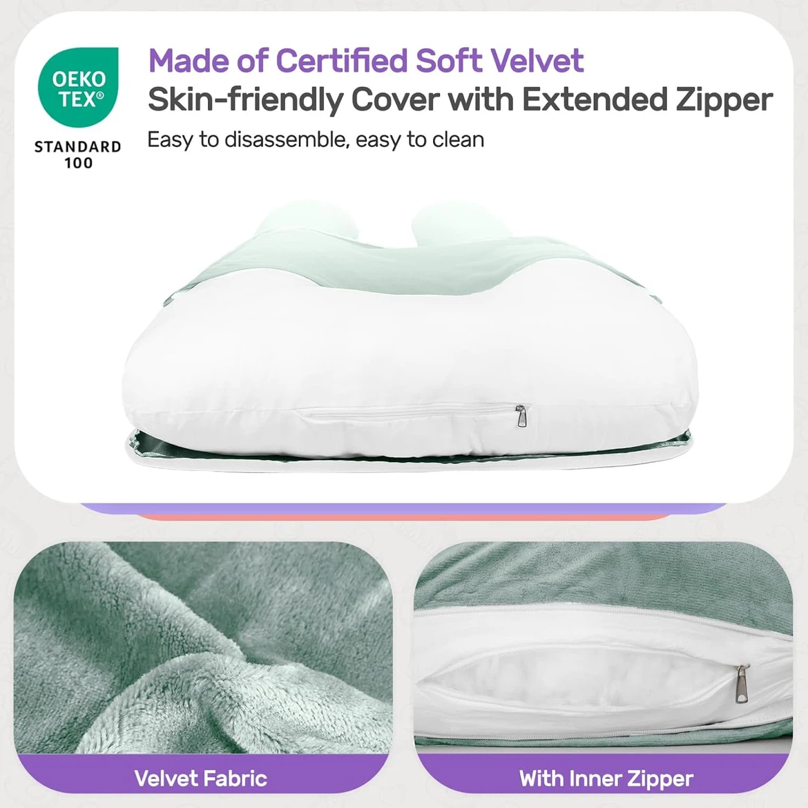 U-Shaped Full Body Pregnancy Pillow - photo 3
