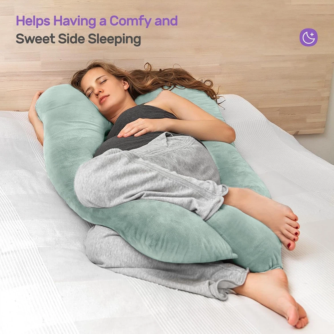 U-Shaped Full Body Pregnancy Pillow - photo 4