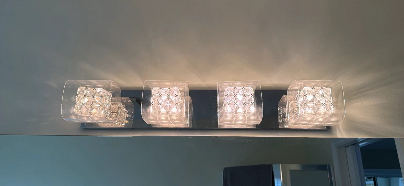 Artika Crystal Cubes 4-Light Wall Fixture - photo 3