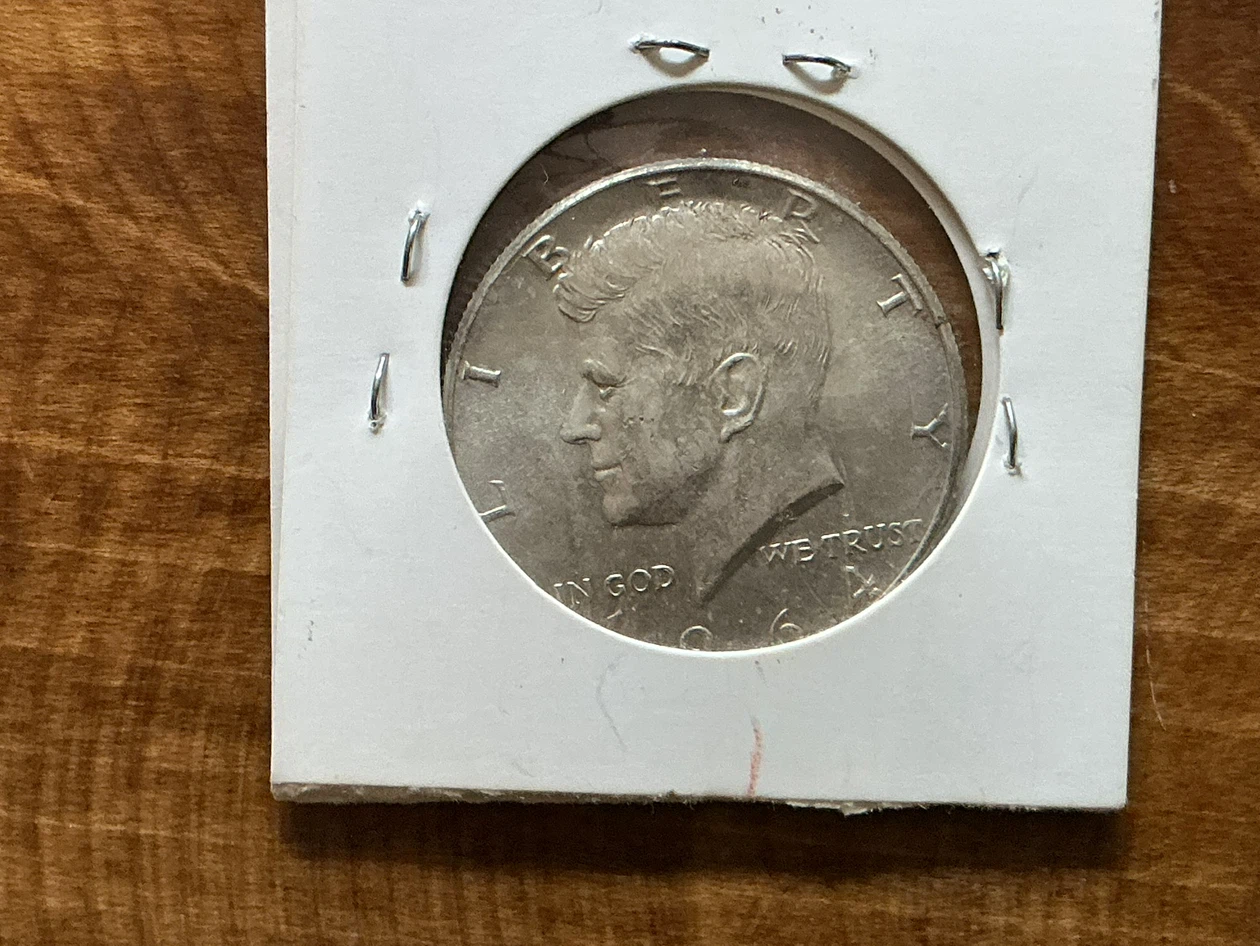 1964 J.F. KENNEDY Half Dollar - 900 Silver Coin