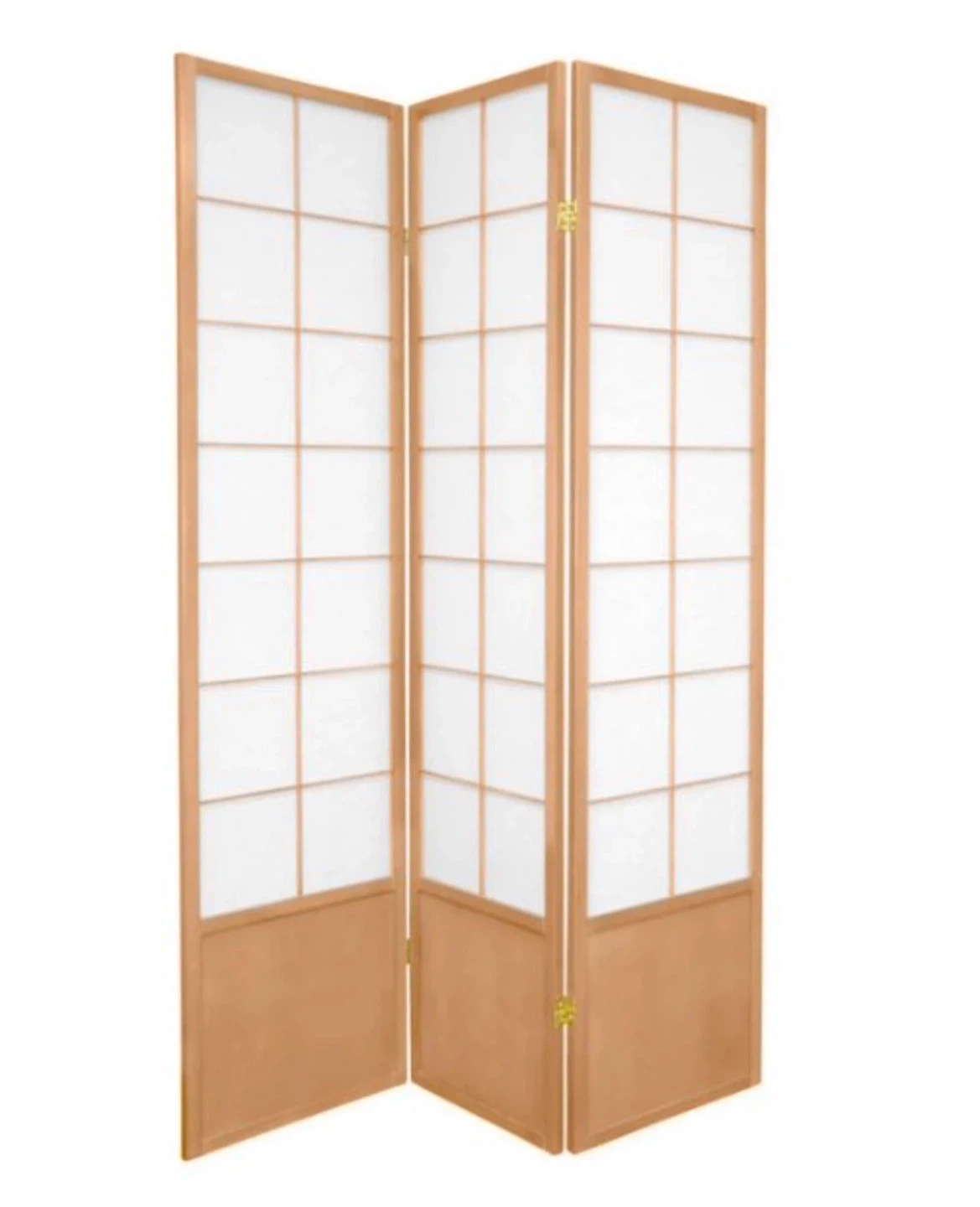 NEW in box! - 3 panel room divider (natural wood tone)