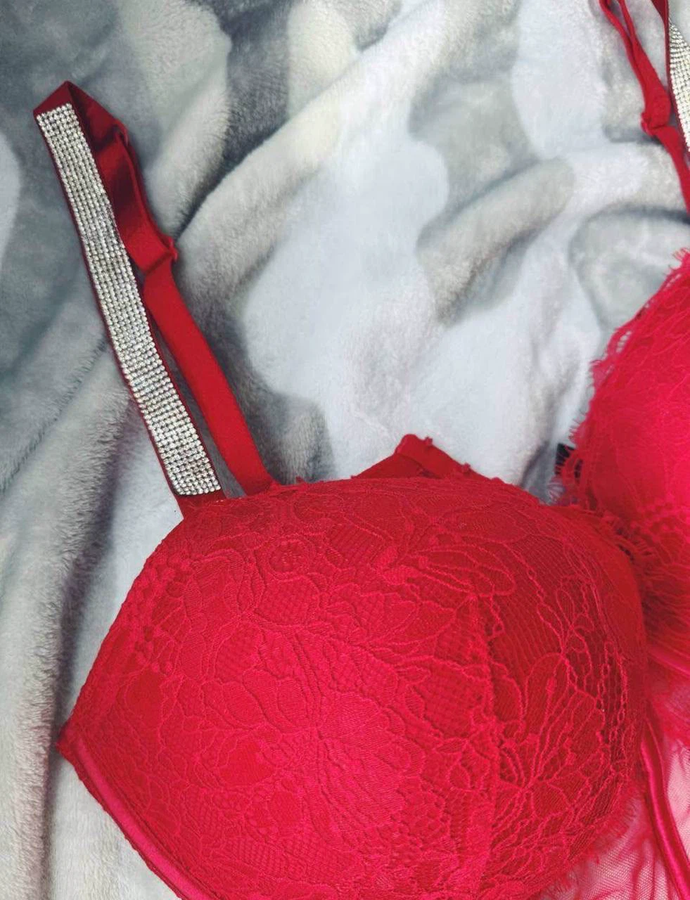 Victoria's Secret Red Lace Corset push up, 38 DD(E) - photo 5