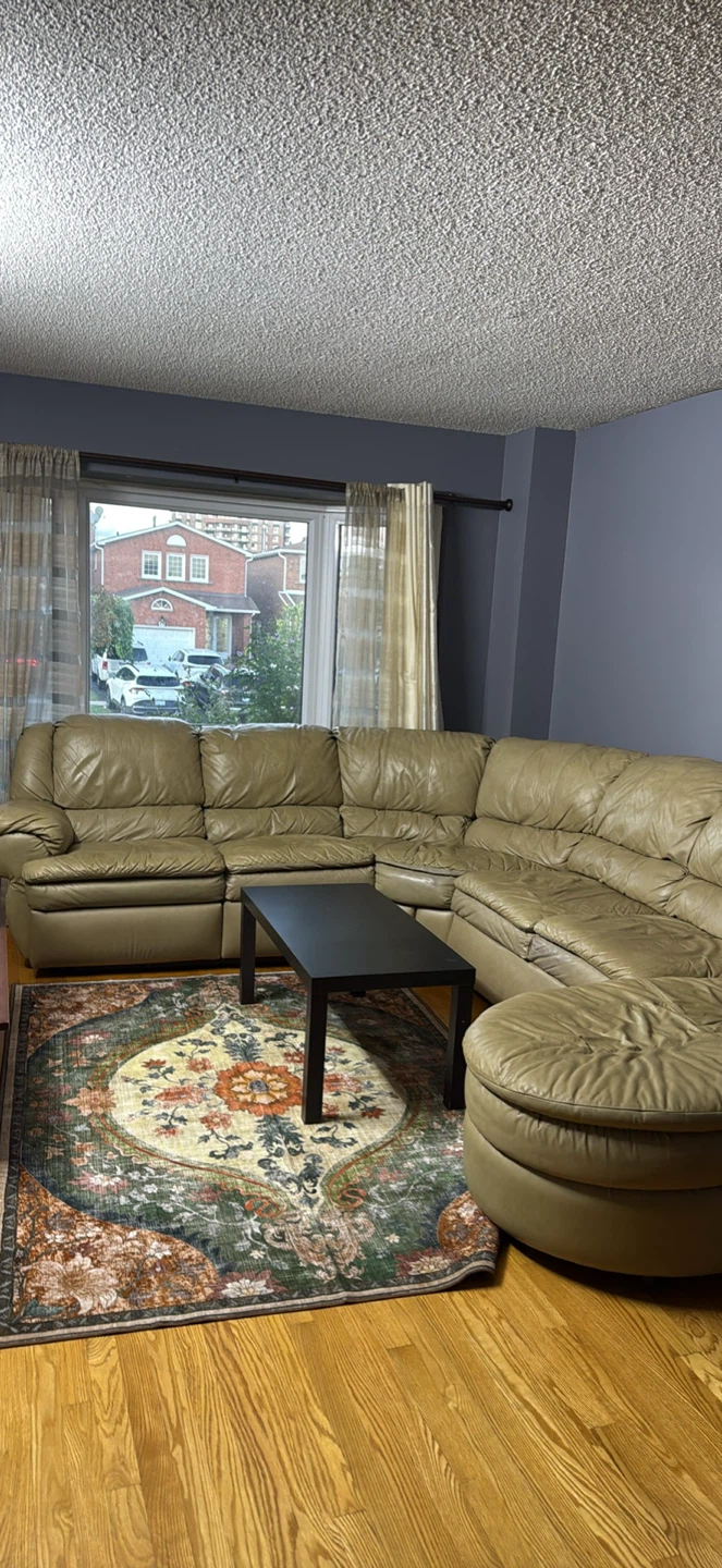 Light Brown Leather Sectional Sofa