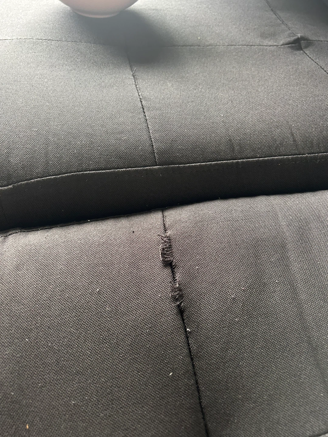 Large Black Sectional + Oversized Ottoman - photo 4