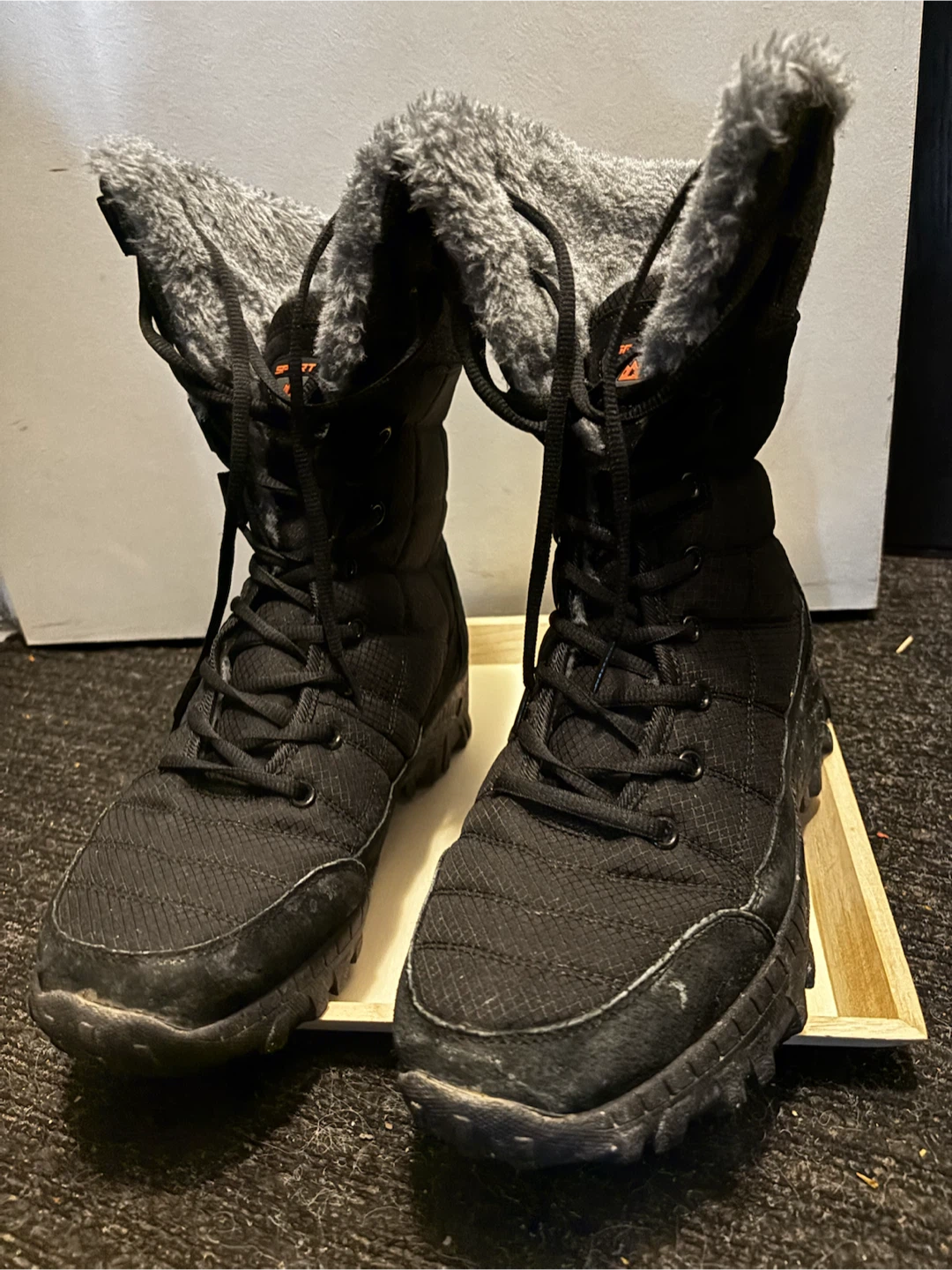 Black Winter Boots with Fur Lining - photo 2