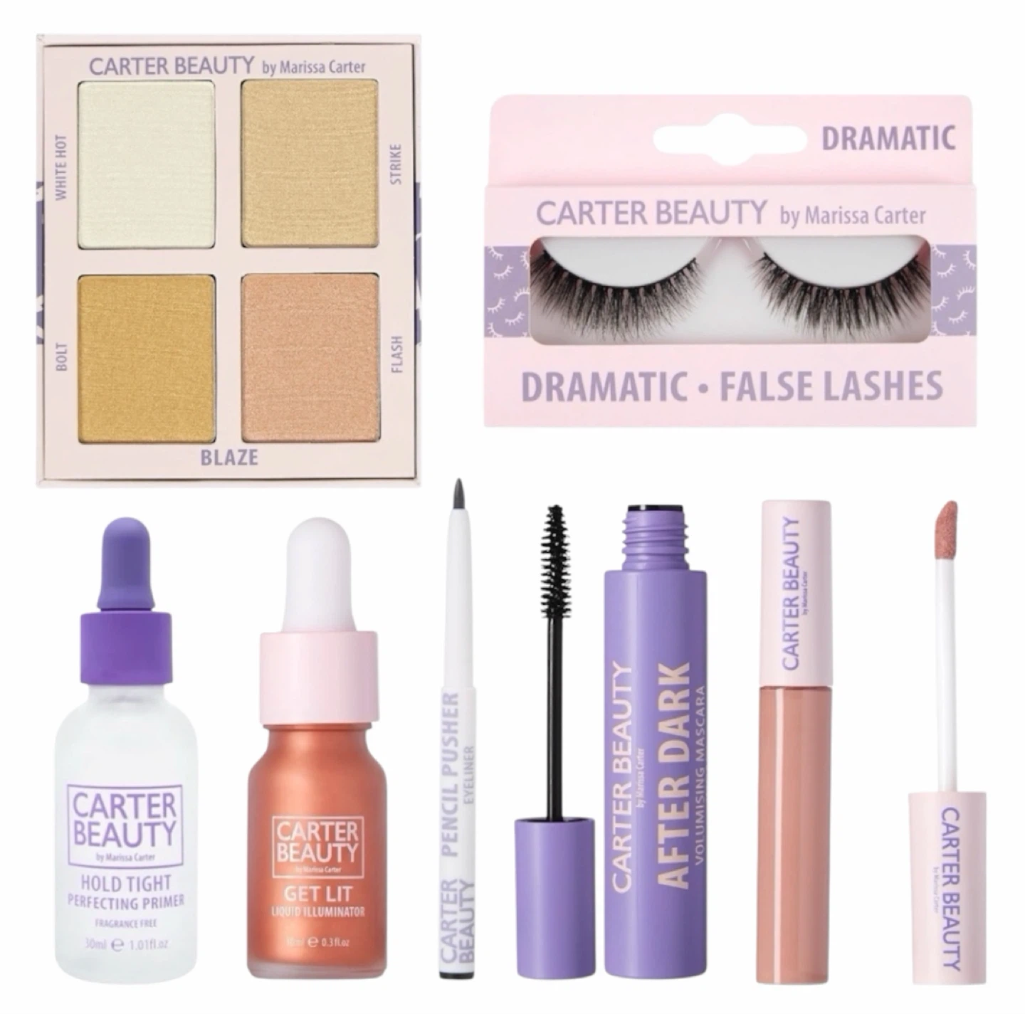 CARTER BEAUTY 7PC BUNDLE - BRAND NEW