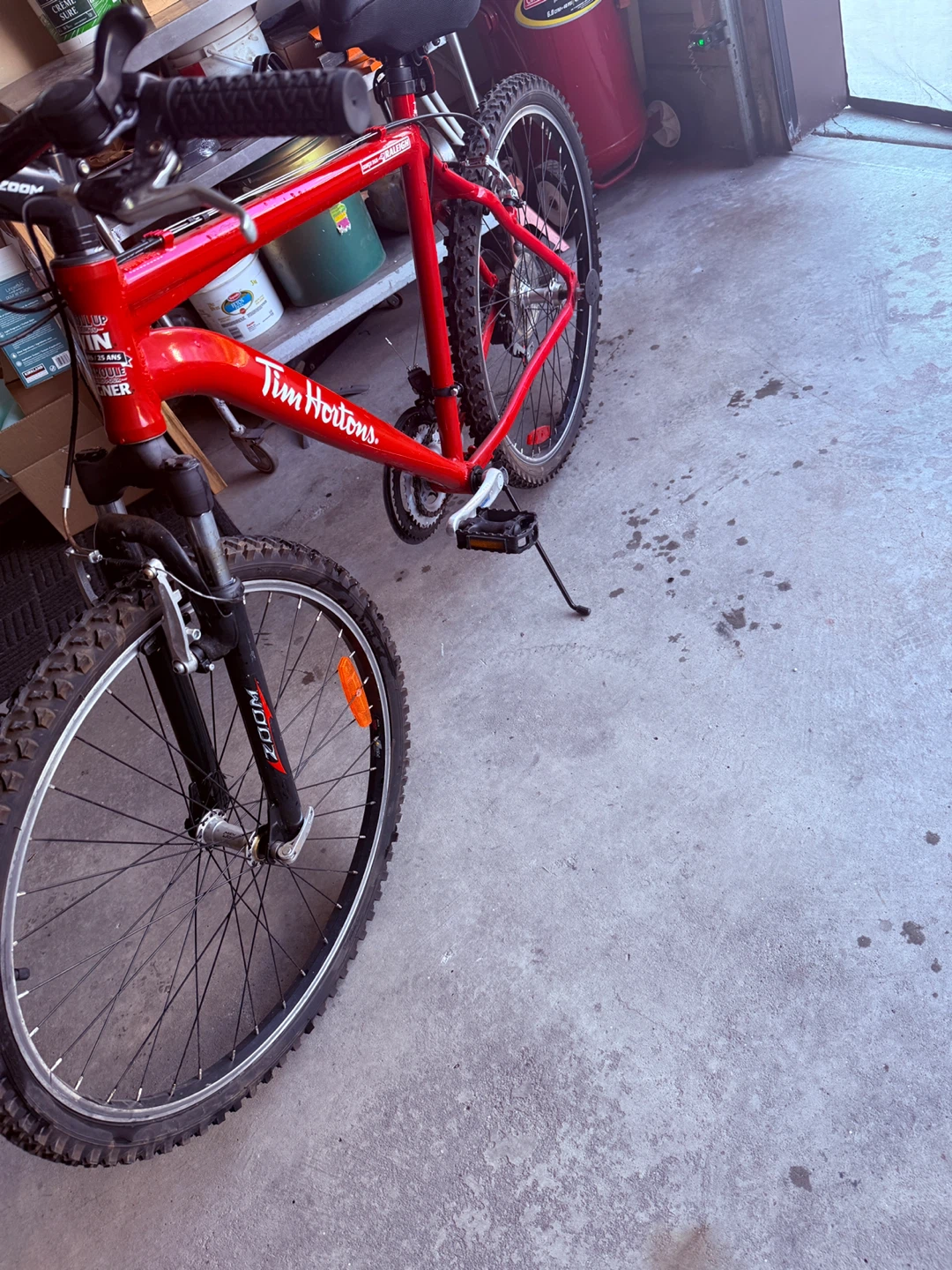 Red Tim Hortons Mountain Bike