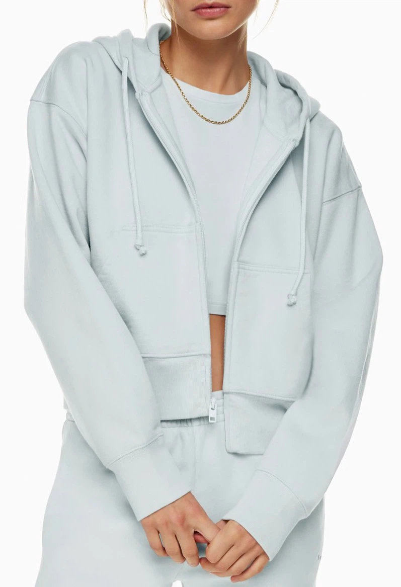 UNIQLO Light Blue Zip-Up Hoodie