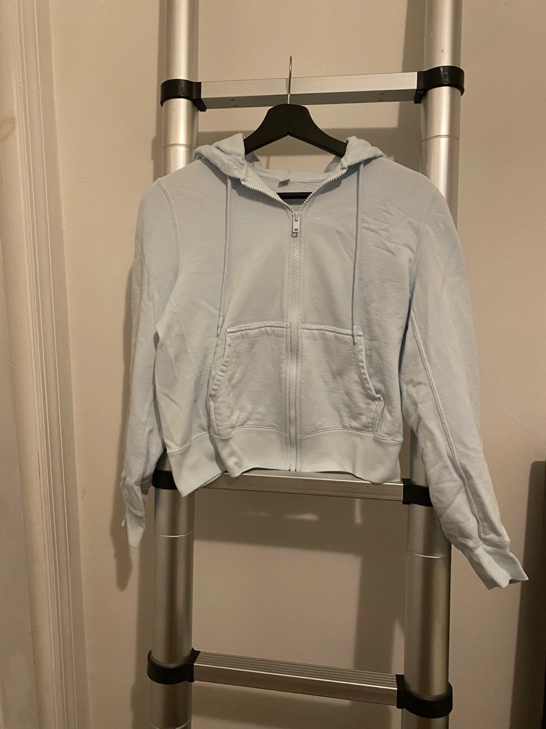 UNIQLO Light Blue Zip-Up Hoodie - photo 2