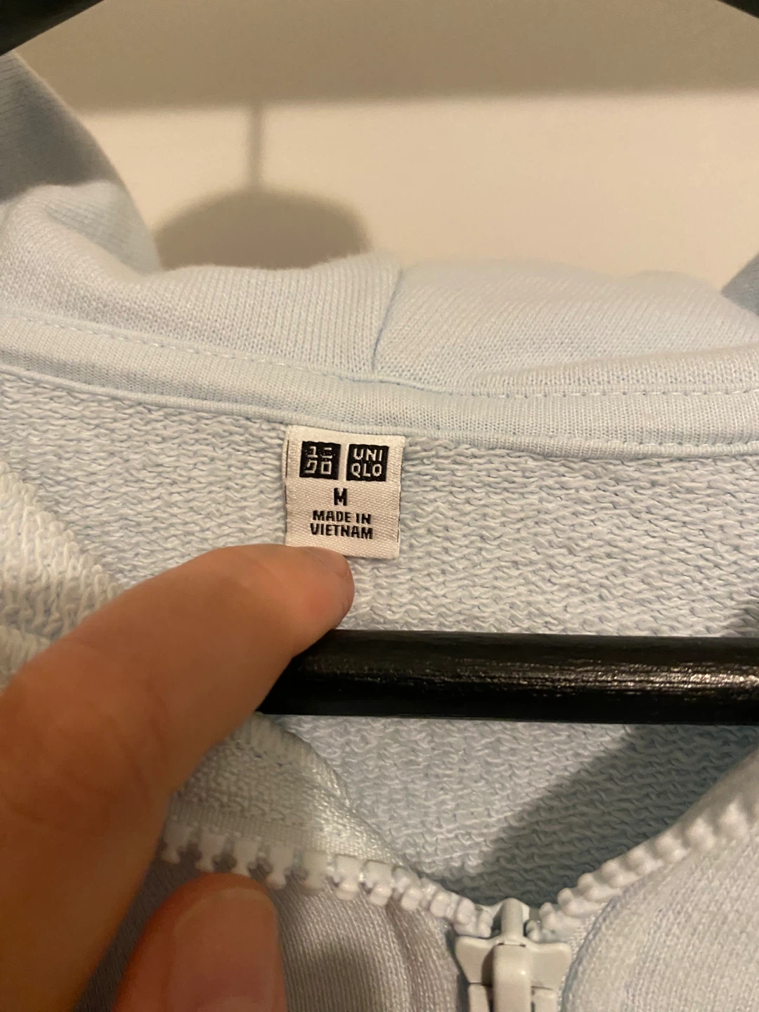 UNIQLO Light Blue Zip-Up Hoodie - photo 3