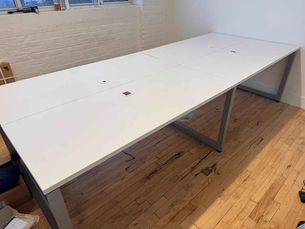 Large White office tables