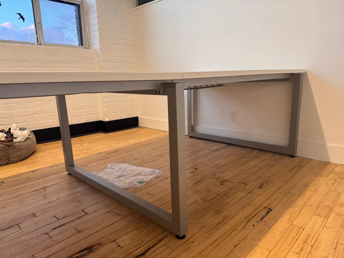 Large White office tables - photo 2